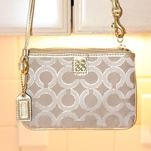 Like NEW Coach Signature Wristlet